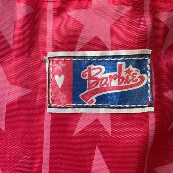 Barbie Drawstring Bag Pink Girls Backpack Book Bag Collectible - Picture 2 of 13